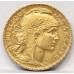 FRANCE 1911 . TWENTY 20 FRANCS . GOLD COIN